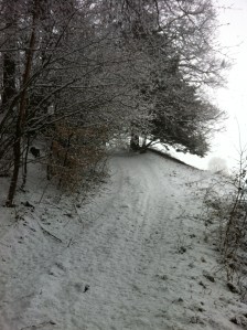 Verschneiter Stamperlweg