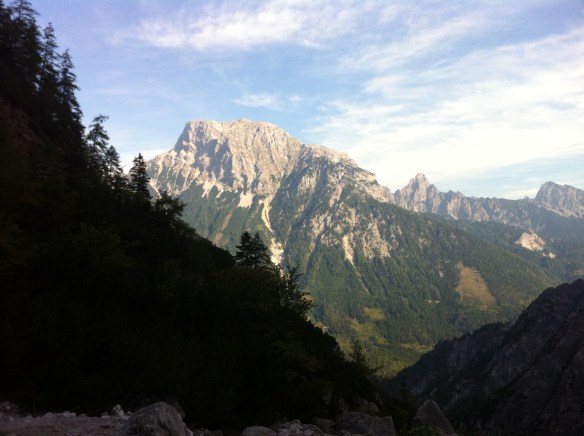 Aufstieg durch's Haidlkar - Blick auf den Großen Buchstein