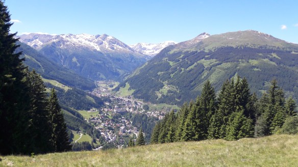 Blick von der Poserhöhe auf Bad Gastein